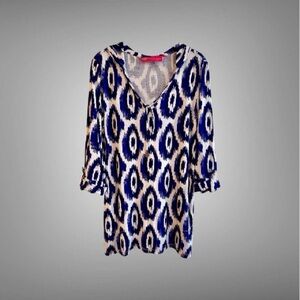 MACBETH COLLECTION, NWOT, WOMENS, STRETCH, HOODED COVERUP. SIZE M